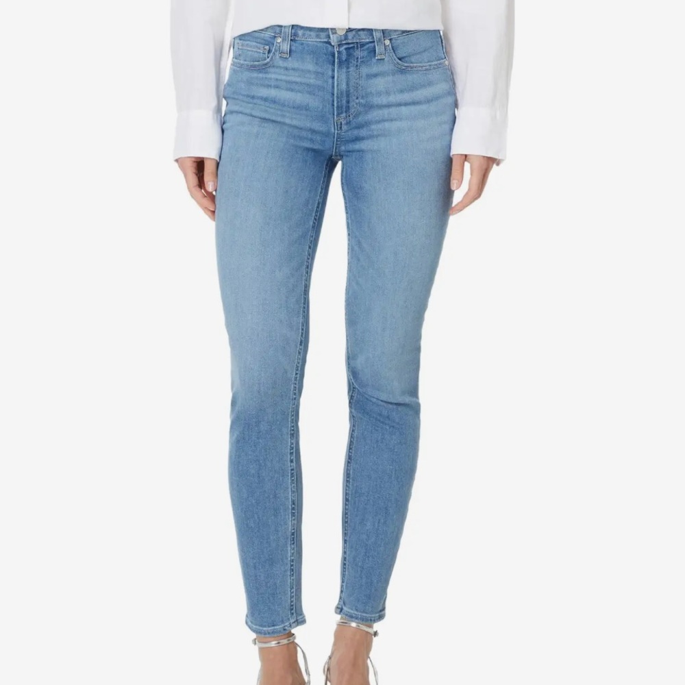 Paige Hoxton Ankle Light Blue Golden Age Skinny Jeans, Size 26